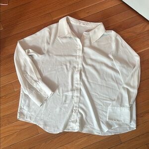 MNG Whit Button-Up Shirt